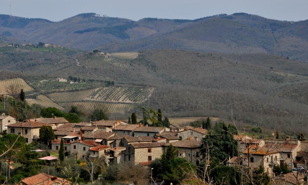 Apartamento "La Casa Di Maria Luce" Con Terrazza Panoramica Gaiole in Chianti Exterior foto